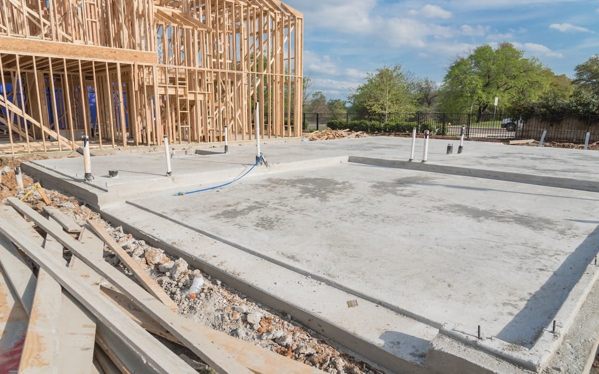 More homes are being built with slab foundations as opposed to basements and crawl spaces.