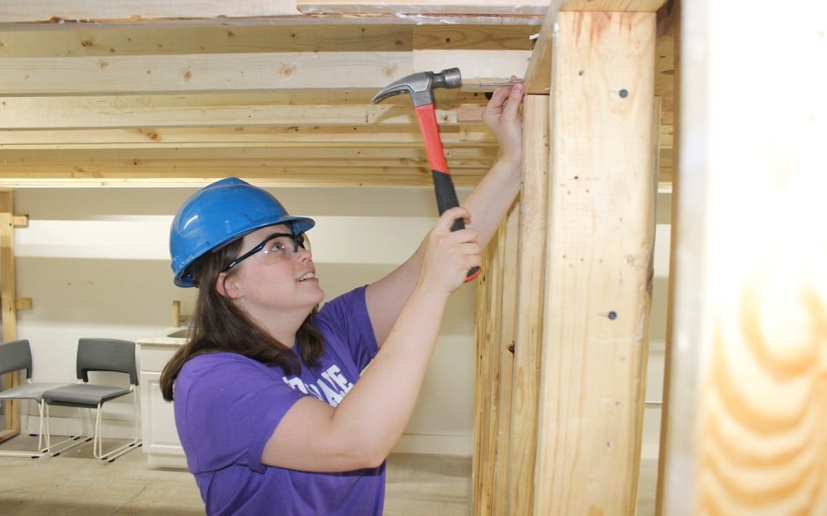 Students at the program will gain hands-on carpentry experience.