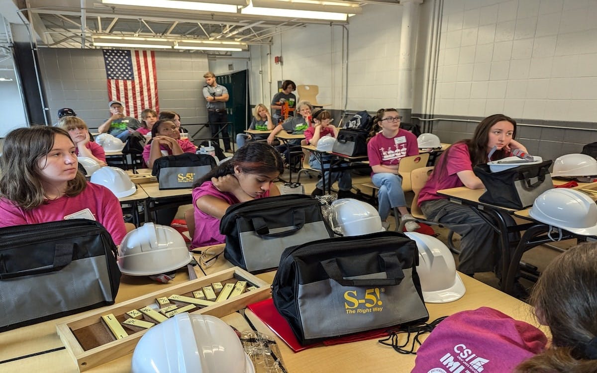 The Let's Build Construction Camp teaches girls about careers in the construction industry.