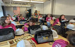 The Let's Build Construction Camp teaches girls about careers in the construction industry. The Let's Build Construction Camp teaches girls about careers in the construction industry.