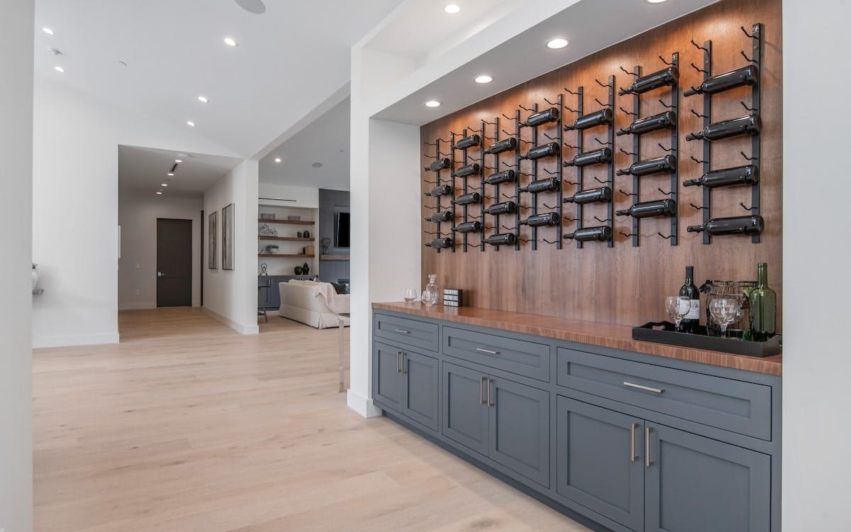 Wine displays can enhance a home's design.
