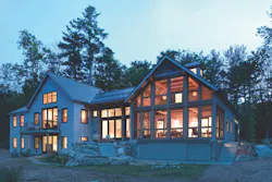 Custom modular home exterior by Bensonwood homes Custom modular home exterior by Bensonwood homes