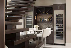 Bar area and staircase, The New American Home 2018 Bar area and staircase, The New American Home 2018