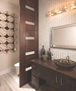 Downstairs powder room, The New American Home 2018 Downstairs powder room, The New American Home 2018