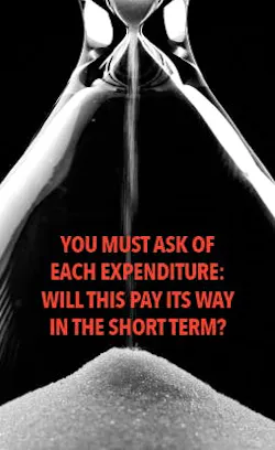 Business ready for downturn-hourglass sand running out Business ready for downturn-hourglass sand running out