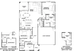 2019 Professional Builder Design Awards Gold New Community Altis model floor plans 2019 Professional Builder Design Awards Gold New Community Altis model floor plans