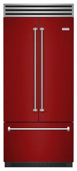 BlueStar red french door refrigerator made in america BlueStar red french door refrigerator made in america