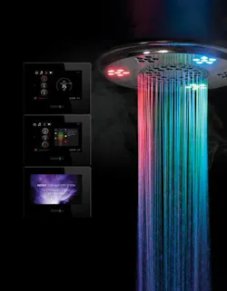 ThermaSol serenity light sound rain shower head ThermaSol serenity light sound rain shower head