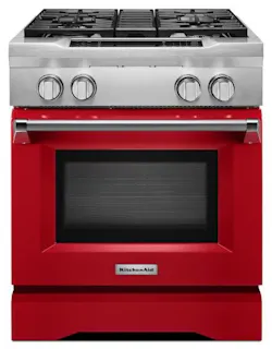 1 KitchenAid Red 30 inch gas range FRKMAHGUEYXX 1 KitchenAid Red 30 inch gas range FRKMAHGUEYXX