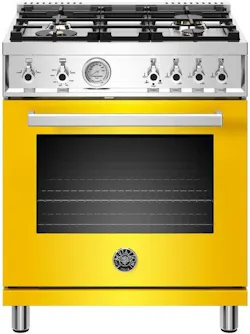 2 Bertazzoni professional 304 freestanding gas range yellow 2 Bertazzoni professional 304 freestanding gas range yellow