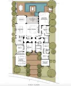 2019 Professional Builder Design Awards Gold Single family over 3100sf floor plan 2019 Professional Builder Design Awards Gold Single family over 3100sf floor plan