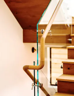 2019 Professional Builder Design Awards Gold Infill stair handrail detail wood 2019 Professional Builder Design Awards Gold Infill stair handrail detail wood