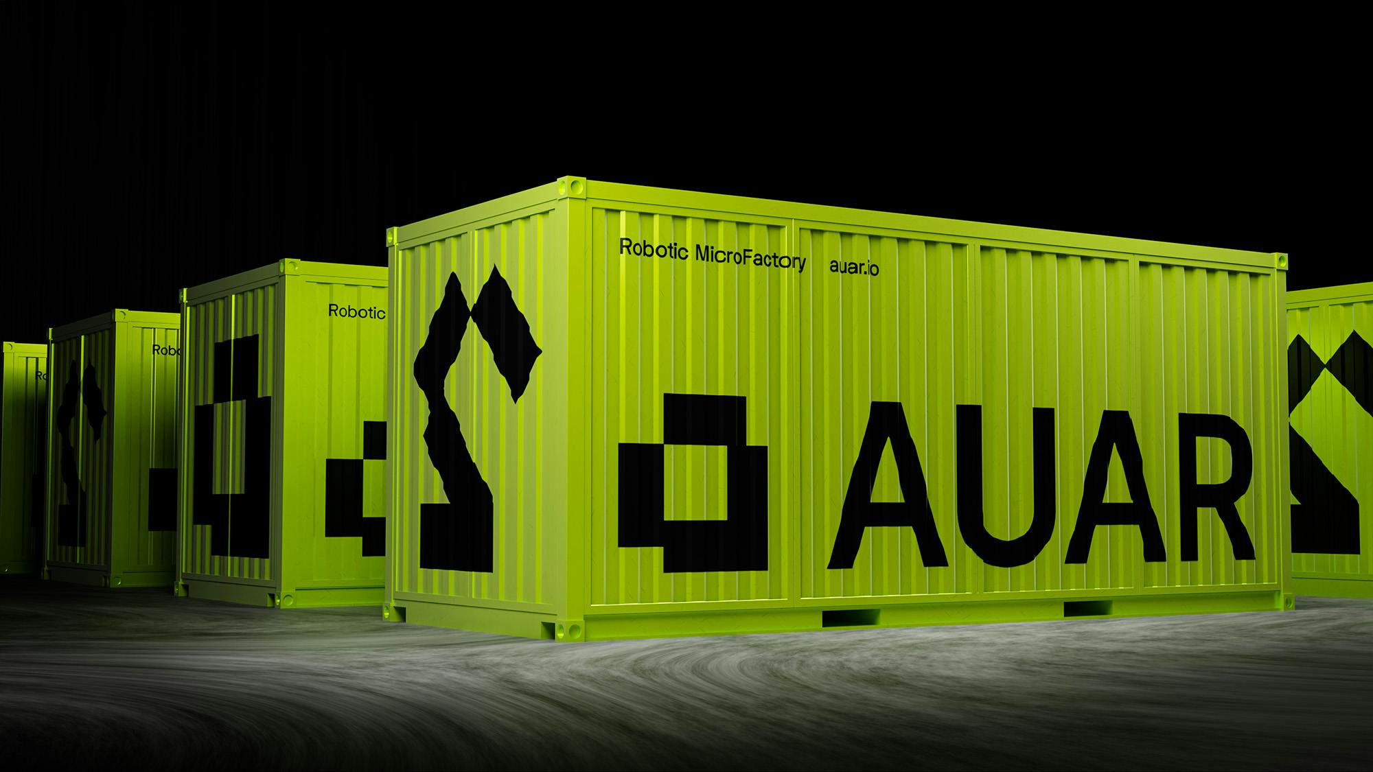 Shipping container homebuilding robots by Automated Architecture