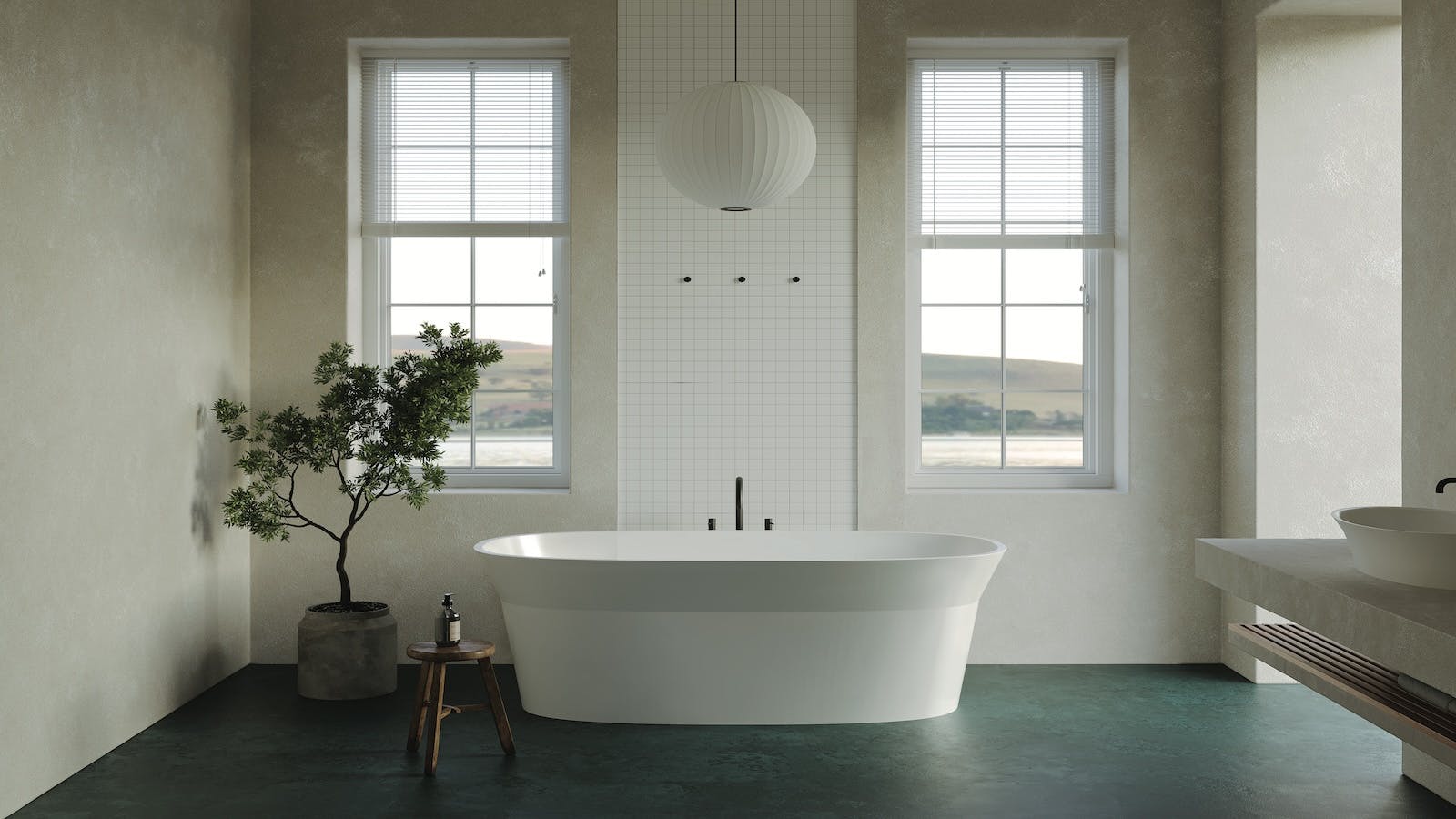 The James freestanding bathtub from Acquabella