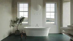 The James freestanding bathtub from Acquabella The James freestanding bathtub from Acquabella