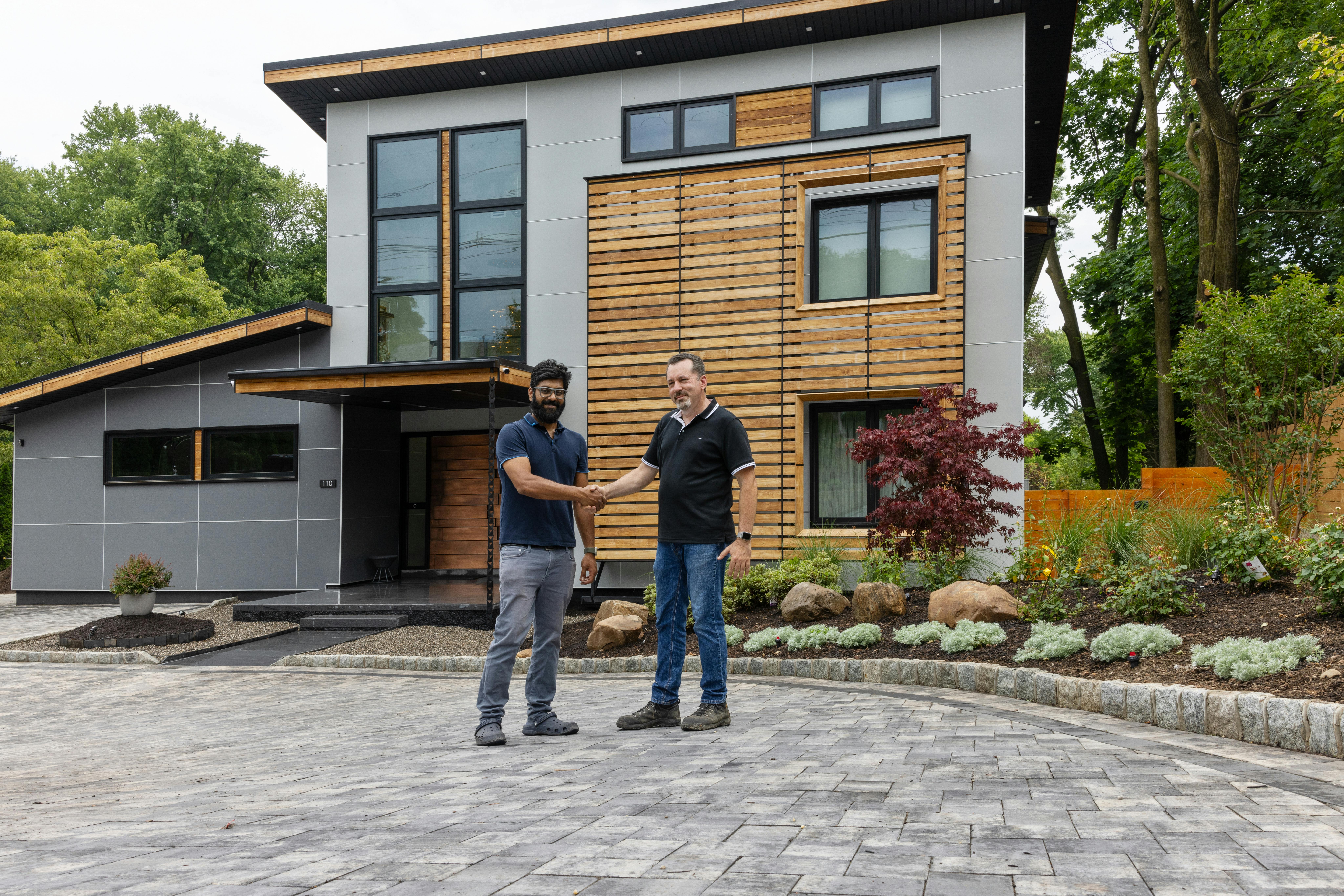Russell Crosby and Dev Patel, founders of Red Acorn Builders