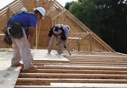 Construction workers on site Photo credit: LP Construction workers on site Photo credit: LP