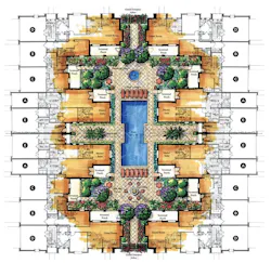 Site plan for the Neighborhood Townhomes designed by The Evans Group Site plan for the Neighborhood Townhomes designed by The Evans Group