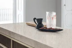 DuPont Surfaces' Zodiaq quartz used for kitchen counter DuPont Surfaces' Zodiaq quartz used for kitchen counter