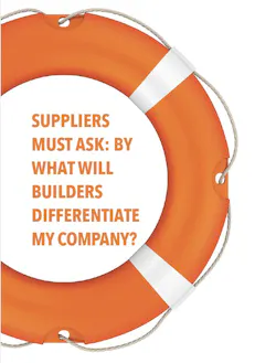 life ring to save the builder/supplier relationship life ring to save the builder/supplier relationship