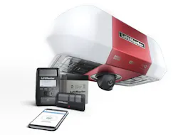 LiftMaster's garage opener works with the myQ app and has an integrated smart-camera LiftMaster's garage opener works with the myQ app and has an integrated smart-camera