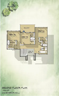second floor plan of the Janelle luxury home design by TK Design & Associates second floor plan of the Janelle luxury home design by TK Design & Associates