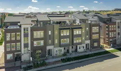 exterior aerial view of Live at Downtown Superior designed by DTJ Design exterior aerial view of Live at Downtown Superior designed by DTJ Design