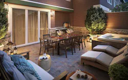 courtyard at Summerville home designed by Donald F. Evans courtyard at Summerville home designed by Donald F. Evans