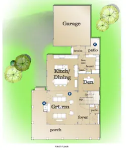 Cindy first floor house plan for small footprint by designer Todd Hallett Cindy first floor house plan for small footprint by designer Todd Hallett