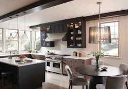 Ferguson showrooms carries Kichler's Linara collection, installed here in the kitchen Ferguson showrooms carries Kichler's Linara collection, installed here in the kitchen