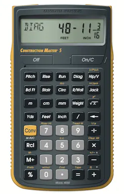 Calculated Industries Construction Master 5 calculator Calculated Industries Construction Master 5 calculator