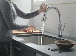 Delta Touch20 Technology hands-free kitchen faucet Delta Touch20 Technology hands-free kitchen faucet