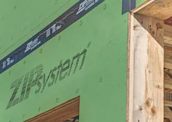 Huber Engineered Woods Zip System R-Sheathing all-in-one structural panel Huber Engineered Woods Zip System R-Sheathing all-in-one structural panel