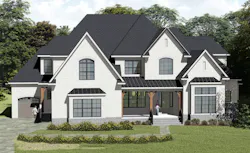 Front elevation of The Jeffrey designed by GMD Design Group Front elevation of The Jeffrey designed by GMD Design Group