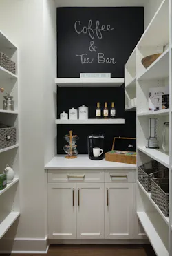 The Mokra Model home's coffee bar The Mokra Model home's coffee bar