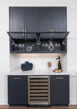 The Mokra Model home's wet bar The Mokra Model home's wet bar