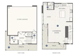 Floor plans for Dahlin Group's design for Evergreen at Rise Floor plans for Dahlin Group's design for Evergreen at Rise