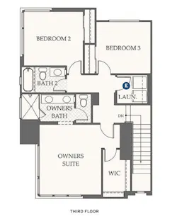 Third-floor plan for Dahlin Group's design for Evergreen at Rise Third-floor plan for Dahlin Group's design for Evergreen at Rise