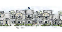 Townhome elevations for the Chisolm Trail design by Larry W. Garnett Townhome elevations for the Chisolm Trail design by Larry W. Garnett