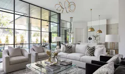 Matt black and gold living room Matt black and gold living room