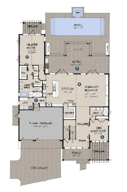 Modern Farmhouse custom home first floor plan Modern Farmhouse custom home first floor plan