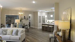 Sustainable, Healthier Home living room and kitchen Sustainable, Healthier Home living room and kitchen