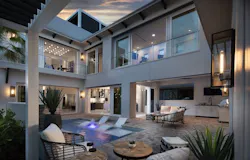 The New American Home 2022 interior courtyard The New American Home 2022 interior courtyard