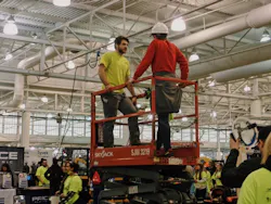 Build My Future crane exhibit Build My Future crane exhibit