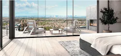 2023 The New American Home bedroom with view to landscape 2023 The New American Home bedroom with view to landscape