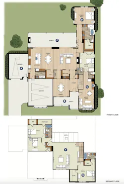 Floor plans for multi-gen home design by GMD Design Group Floor plans for multi-gen home design by GMD Design Group