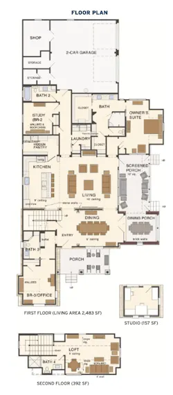 Floor plan for Larry Garnett's Texas home Floor plan for Larry Garnett's Texas home