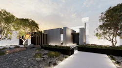 Rendering of The New American Home 2023 exterior Rendering of The New American Home 2023 exterior