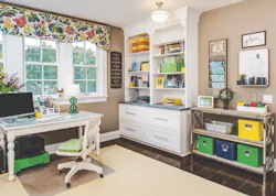 Storage and desk in the Marissa house plan by TK Design and Associates Storage and desk in the Marissa house plan by TK Design and Associates