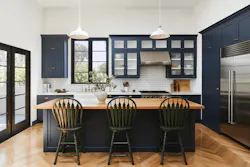 The kitchen island in Studio Pressman's design for a Silver Lake residence remodel The kitchen island in Studio Pressman's design for a Silver Lake residence remodel